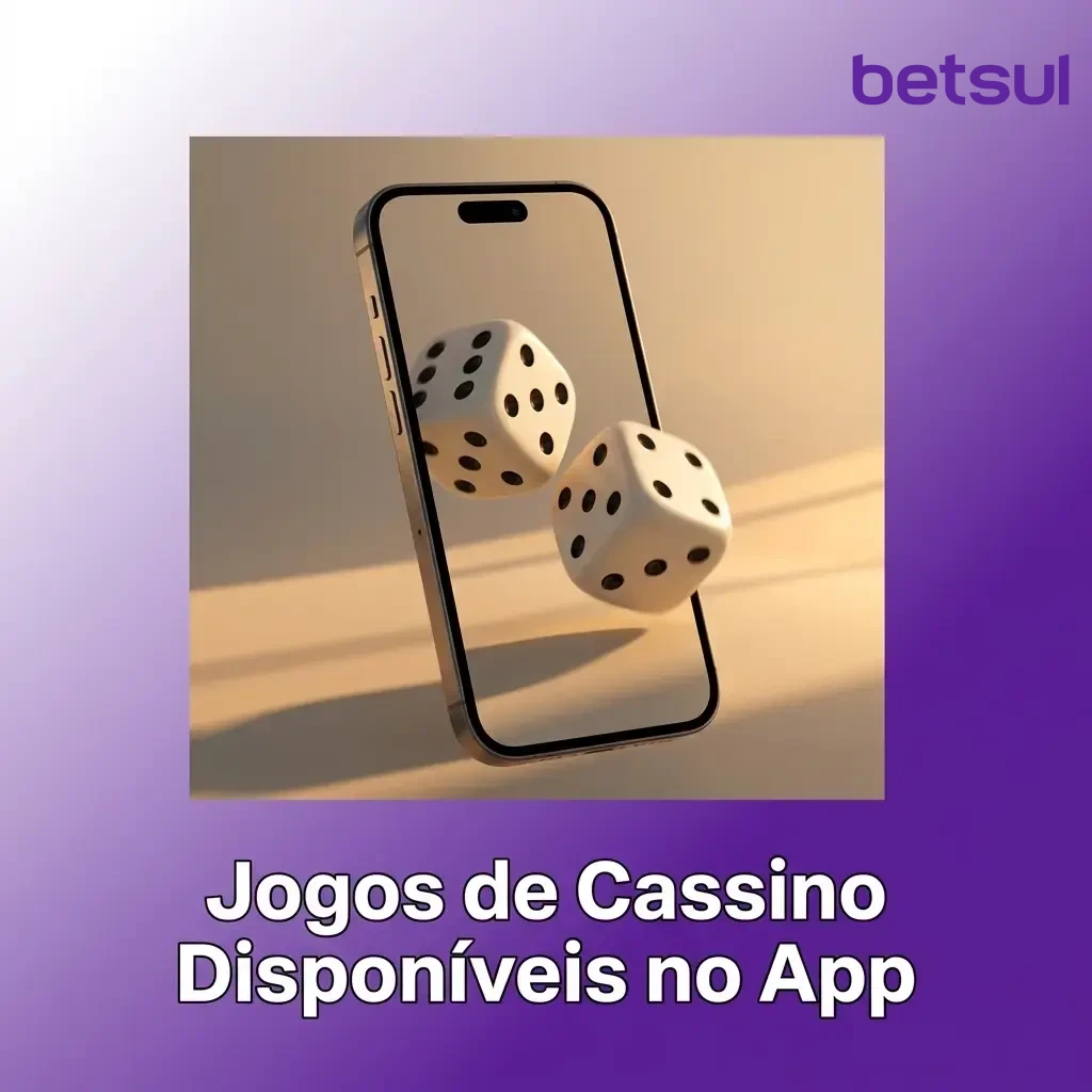 Jogos de cassino no app Betsul: slots, roleta, blackjack, bacará e crash games de provedores renomados