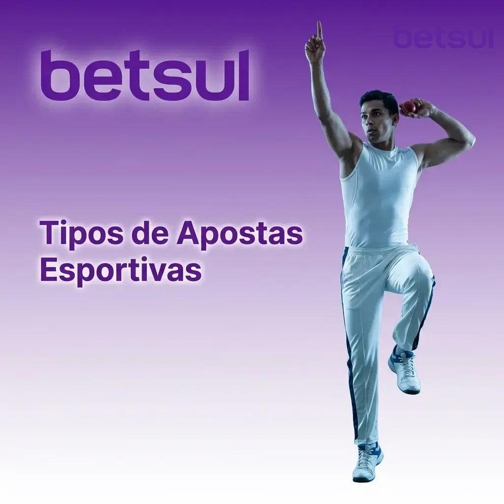 Tipos de apostas esportivas na Betsul com mercados pré-jogo e ao vivo para as principais modalidades do Brasil