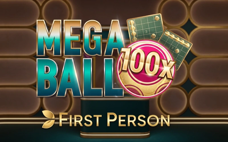 Divirta-se com First Person Mega Ball no cassino oficial Betsul.